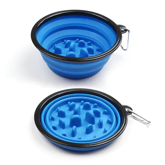 Portable Anti-Gulp Slow Feeder Dog Bowl