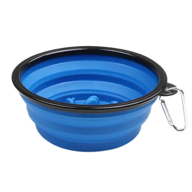 Portable Anti-Gulp Slow Feeder Dog Bowl